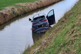 Auto raakt te water in de Purmer