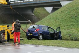 Handrem vergeten: auto te water