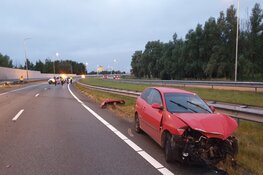 A7 richting Hoorn dicht na eenzijdig ongeval bij Purmerend