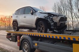 Ongeluk door gladheid in Middenbeemster