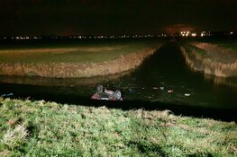 Twee voertuigen te water in Middenbeemster, geen gewonden, wel aanhouding