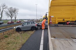 Ongeval op A7 thv Wijdewormer