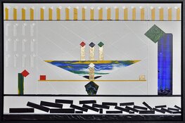 Eigen stijl van schilder Hans Schoens te zien bij de VVV