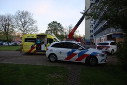 Persoon gewond bij brand in flatwoning