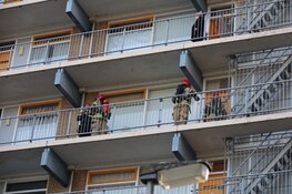 Persoon gewond bij brand in flatwoning