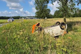 Eenzijdig ongeluk op oprit N244 bij Middenbeemster