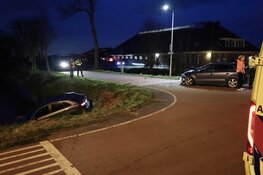 Ongeval op Oosthuizerweg in Noordbeemster: Auto te water