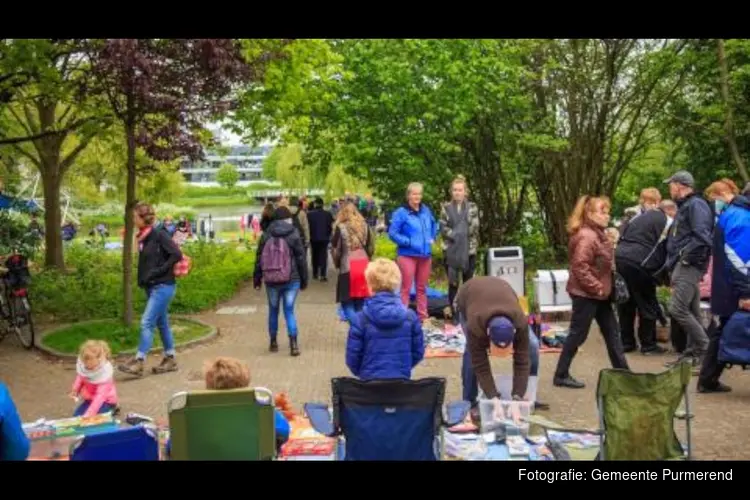 Kindervrijmarkt in park De Driegang op 5 mei
