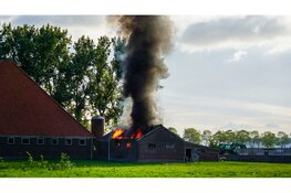 Flinke brand in schuur in Middenbeemster