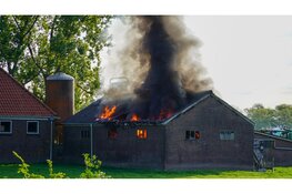 Flinke brand in schuur in Middenbeemster