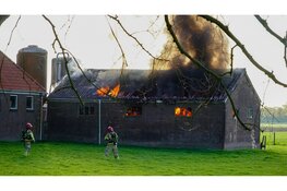 Flinke brand in schuur in Middenbeemster