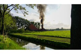 Flinke brand in schuur in Middenbeemster