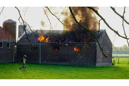 Flinke brand in schuur in Middenbeemster