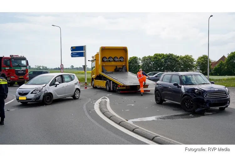 Gewonde na ongeval op rotonde N244