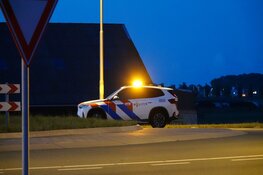 Motorrijder komt ten val op N244