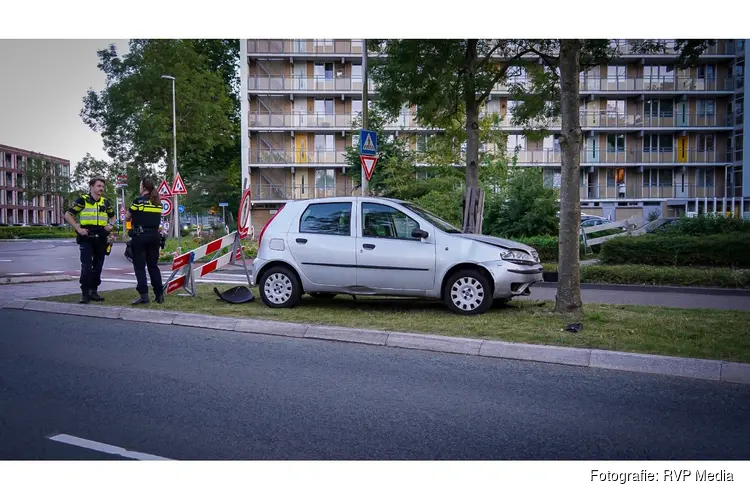 Automobilist aangehouden na eenzijdig ongeval