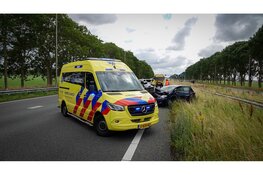 Drie gewonden na forse aanrijding A7. Veel vertraging richting Hoorn