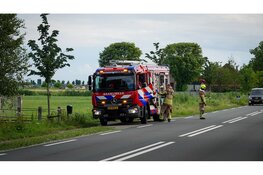 Paard uit water gered in Noordbeemster