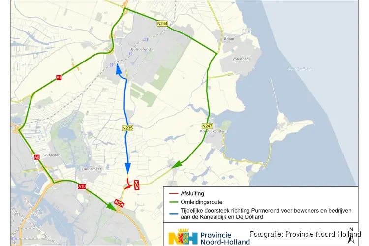Afsluiting rondom 't Schouw van 14 tot en met 22 september