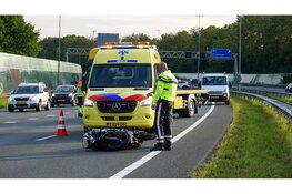Motorrijder gewond na val op A7