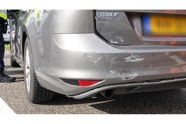 Schade en hinder na kettingbotsing op N244