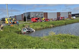 Auto te water in Purmerend