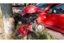 Automobilist gewond bij botsing tegen boom Zuidoostbeemster