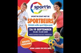 Sportbeurs als start van kennismaken met sporten tijdens week Sport’in