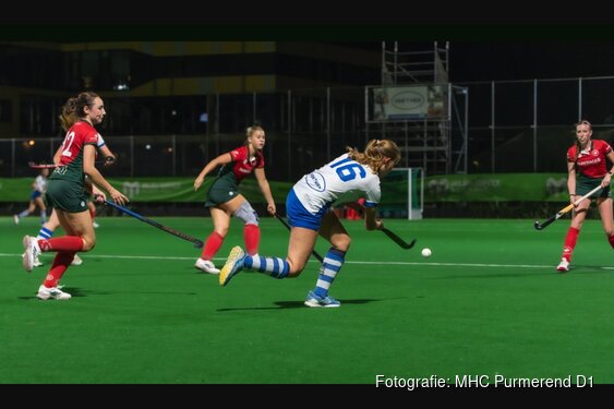 MHC Purmerend D1 strijdend ten onder tegen Strawberries