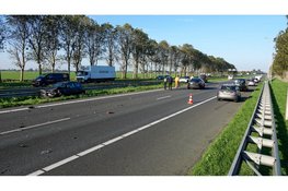 Ravage richting Hoorn op de A7 na ongeluk ter hoogte van Middenbeemster