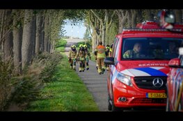 Verdachte vuilniszakken gevonden in sloot Noordbeemster, grote brandweerinzet