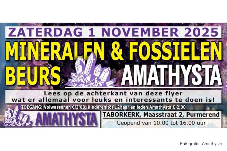 Mineralen- en Fossielenbeurs Amathysta staat in het teken van fluorescerende mineralen