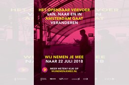 Op 22 juli verandert het openbaar vervoer in de regio Amsterdam