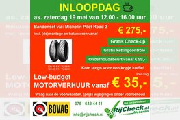 RijComfort RijOpleidingen en RijCheck Motoren organiseren samen een open dag!