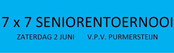 Vrienden van Purmersteijn organiseren 7x7 Toernooi