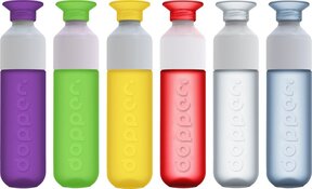 Leerlingen Martin Luther Kingschool gaan water drinken uit Dopper waterfles