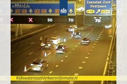 Enorme files op A8 en A7 richting Amsterdam na ongelukken