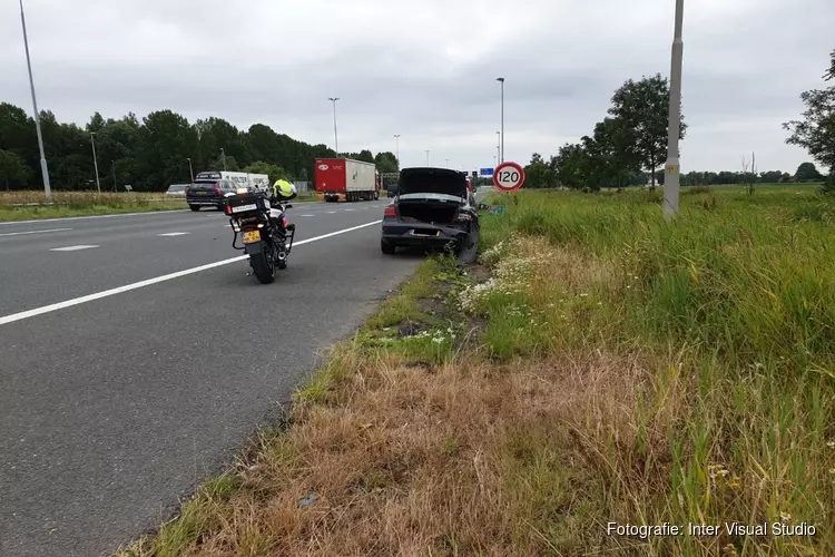 Ongeval A7 Zuidoostbeemster: veel schade, baby blijft ongedeerd