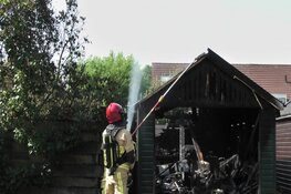 Schuur in brand in Purmerend