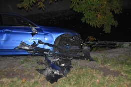 Auto van de weg in Noordbeemster