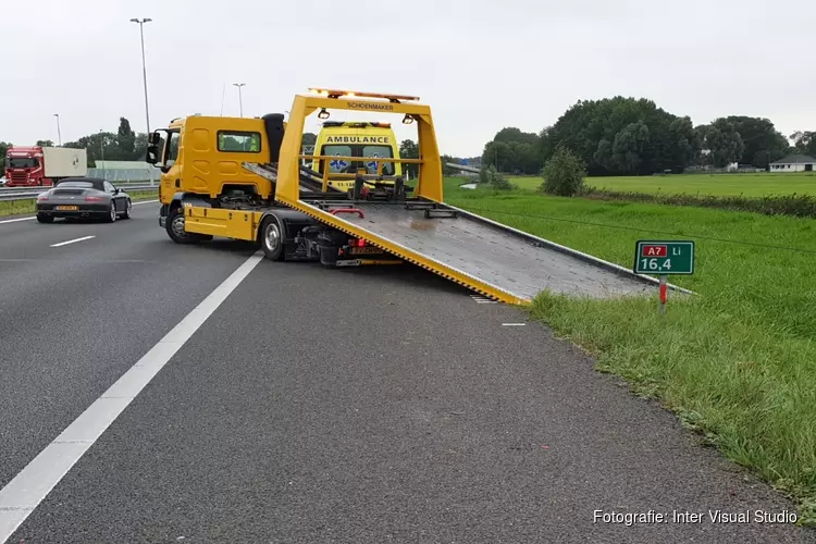 Ongeval op A7 nabij Zuidoostbeemster